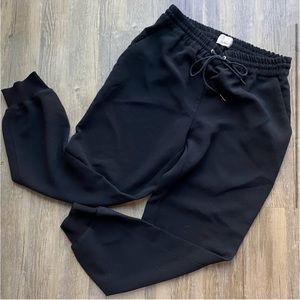 Black Wilfred Aritzia Drawstring Jogger Pants